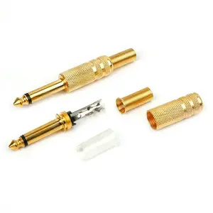  plug p10 mais comum do brasil dourado